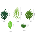 Banner cu frunze de țestoasă Decorare tropicală Petrecere hawaiană de vară Safari Junglă Nuntă Zile de naștere Decor pentru mese Sărbătoare tematică 3