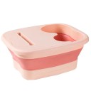 Baño de pies plegable con tapa, 40 x 32 x 17 cm, portátil, para masaje de pies, cubo aislante para pantorrillas, PP TPR, compacto, para la salud. 5