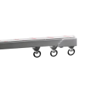 Bara de perdea autoadezivă puternică 450 cm Nano, bară de glisare silențioasă, montaj pe partea superioară și laterală, fără găurire, decorațiune rezistentă pentru fereastră 1