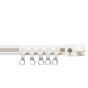 Bara de perdea autocolantă puternică 150 cm Nano, bară glisantă silențioasă, montare laterală din plastic, fără găurire, bară universală rezistentă pentru perdele și draperii 5