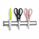 Bară magnetică din aluminiu pentru cuțite 31,5 x 4,5 cm Suport de perete pentru cuțite și unelte cu magneți puternici Argintie Pentru bucătărie 7