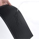Barafdryppende måtte til vaskede glas Antiskrid sort måtte af fleksibelt PVC med tætte udstikkere til vandafledning 5