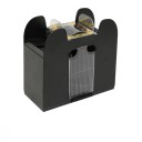Barajador automático de cartas para 6 barajas con control por botones, ideal para poker, canasta, jokers, funciona con pilas C, sin cable 1