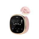Bärbar elektrisk bröstpump 4 lägen 9 nivåer LED-display batteri 2200 mAh rosa trådlös för amning 4