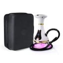 Bärbar elektrisk vattenpipa RYKOAL LED-display och belysning Temperaturreglering Gulddekoration Batteridriven Reseset shisha hookah 2