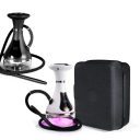 Bärbar elektrisk vattenpipa RYKOAL LED-display och temperaturreglering Batteridriven Höjd 320 mm Reseset för shisha och hookah 1