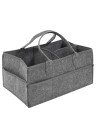 Bärbar skötväska med invändiga avdelare 38 x 23 x 18 cm Praktisk förvaringslåda för baby Inga tillbehör 4
