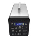 Bärbar solgenerator Solenergistation med LED-ljus Bärbar hemkraftverk 48000 mAh 200W LiFePO4 batteriladdstation 19,7 x 12,5 x 13,8 cm 2