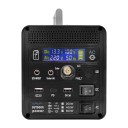 Bärbar solgenerator Solenergistation med LED-ljus Bärbar hemkraftverk 48000 mAh 200W LiFePO4 batteriladdstation 19,7 x 12,5 x 13,8 cm 4
