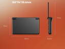 Bärbar spelkonsol med två AMOLED-skärmar 6" + 3.92" 12GB RAM 256GB minne aktiv kylning WiFi spelande 3