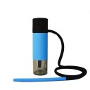 Bärbar vattenpipa reseset 25 cm silikon akryl mini vatten bong för bil hållare för muggar för resor camping 3