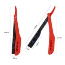 Barberkniv för rakblad längd ca 15 cm ABS handtag Shavetta hopfällbar rakkniv för styling av skägg och konturering 2