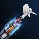 Barca da pesca nera per esche 47 x 28 x 21 cm Barca radiocomandata con portata di 600 m Batteria doppia 2 x 15600 mAh 7