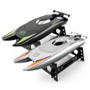 Barco de corrida RC 32 x 9,5 x 5,5 cm 30 km/h Modelo à prova de água de alta velocidade 25 min de operação 100 m de alcance 2,4 GHz Bateria de lítio 7,4 V Carregamento USB 1