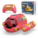 Barco RC 15,5 x 17 x 9 cm Barco à prova de água com pulverização 6 canais Hélice dupla 2,4 GHz Luzes 20 min de funcionamento Bateria de lítio 1