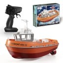 Barco RC 23,5 x 9,7 x 14,5 cm Barco eléctrico 8 km/h Control remoto 50 m Batería de litio 3,7 V 600 mAh Carga USB Juguete a prueba de agua 6
