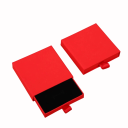 Barevné dárkové krabičky se zásuvkou 8×8×2 cm, kartonové šperkovnice s výsuvným šuplíkem a pěnovou výplní, na šperky 16