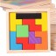 Barevné dřevěné puzzle 1