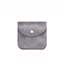 Barevné sametové pouzdro na šperky 8×8 cm se zapínáním na druk, měkké ochranné pouzdro na šperky a drobnosti 9