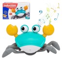 Barevný elektronický útěkový krab s pohybovým senzorem Hračka na baterie s hudbou a světlem pro děti 4