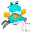 Barevný elektronický útěkový krab s pohybovým senzorem Hračka na baterie s hudbou a světlem pro děti 3
