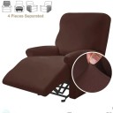 Barevný potah na relaxační křeslo ze 4 dílů z elastického hladkého materiálu 11