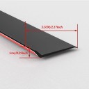 Barieră de apă pentru feronerie 1 m x 5.5 cm Bandă din cauciuc neagră 135° împotriva ploii Bandă de protecție autocolantă pentru feronerie glisantă 4