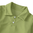 Barn polo t-shirt med kort ärm och krage Enfärgad polyester t-shirt med knappar Avslappnad sport t-shirt för pojkar och flickor 3