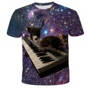 Barn T-shirt med katt B1456 5