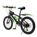 Barncykel 7-växlad 85×135 cm kolstål och aluminiumlegering justerbart säte 63–76 cm för terrängkörning 11