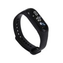 Barnklocka med LED-display, färgglad silikonklocka för barn, vattentät armbandsur med tid, datum och temperatur 3