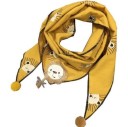 Barnscarf med pompoms J597 23