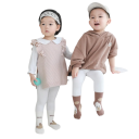 Barnsockor unisex 3 par Antiskidstrumpor med djurmönster Bomull elastan nylon Färgglada mjuka strumpor för barn hemma 4