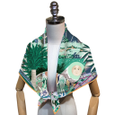 Barocke Galerie auf Seide Quadratisches Multifunktionales Tuch für Kopf, Hals und Körper Damen Mode Statement Accessoire 2