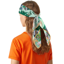 Baroque Gallery on Silk Square Multifunctional Scarf for Head, Neck and Body Women's Fashion Statement Accessory 3