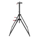 Barra ajustable para dominadas con paralelas, capacidad de carga 200 kg, altura 175–230 cm, ancho de agarre 105 cm, estructura de acero, negra, entrenamiento de fuerza 5