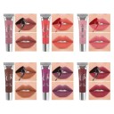 Barra de labios peel-off de larga duración 14 ml Color de labios resistente al agua Efecto mate fuerte Resistente a la abrasión Secado rápido 1