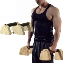 Barra de madeira para flexões 50 cm Paralela de faia para treino em casa Apoios Flexões Calistenia Musculação Capacidade 300 kg 4