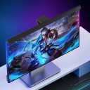 Barra LED de Luz para Monitor 42 cm 5 Temperaturas de Cor 3 Níveis de Brilho Lembrete de Postura Alumínio Alimentação USB Preta Para Trabalho 2