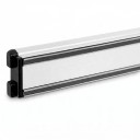 Barra magnética de metal para facas 46,3 x 4,5 cm Suporte de parede longo para facas e ferramentas com parafusos e buchas Prata Para a cozinha 7