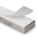 Barra magnética em aço inoxidável para facas 30 x 4 cm Autocolante sem perfuração Suporte de parede para facas e ferramentas Prateada Para a cozinha 4
