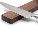 Barra magnetica per coltelli in legno di noce 40 x 5 x 2 cm Supporto da parete per coltelli con forti magneti Marrone scuro Per la cucina 3