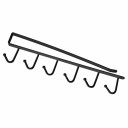 Barra para colgar utensilios de cocina 4