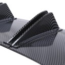 Barre de protection universelle pour pare-chocs arrière 815×165 mm 2 en 1 ABS Fibre de carbone Double pièce assemblée Protection anti-collision Aspect 3