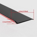 Barreira de água para janelas 1 m x 6.5 cm Faixa de borracha preta 135° contra infiltrações Faixa adesiva larga para janelas, varandas e portas 4