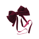 Barrette à cheveux double nœud en velours Accessoire capillaire élégant Mignonne petite boucle Ornement stylé pour les cheveux Épinglette 1