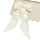 Barrette à cheveux Grande longue nœud Nœud en satin Design uni Accessoire capillaire pour femmes et filles Pour un usage quotidien 2