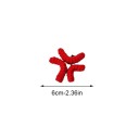 Barrette Anime symbole de colère 6 cm Accessoire au crochet Expression rouge des émotions pour femmes et filles 2