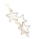 Barrette en or avec des étoiles 1