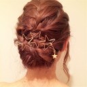 Barrette en or avec des étoiles 3